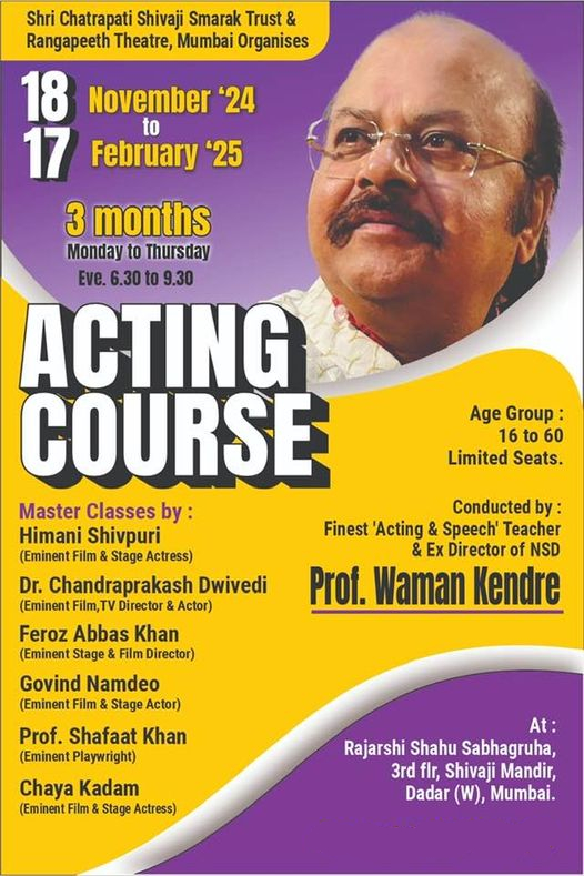 Weekday's Acting Course